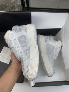 Baskets décontractées de luxe en cuir véritable pour hommes et femmes, style plateforme, à lacets, pour la marche - Product Image 6