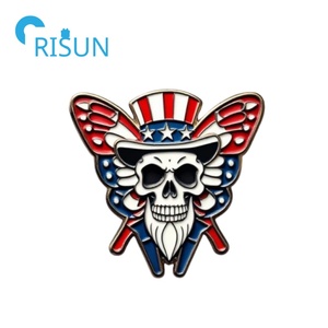 Fabricación personalizada Metal Grateful Dead Hat Pins Broche Roba tu cara Logo Solapa Pin Grateful Dead <span class=keywords><strong>Bolt</strong></span> Logo Pins Insignias - Product Image 4