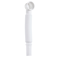 Tuyau de vidange flexible en plastique blanc, écologique et économiseur d'eau, le plus vendu, pour baignoire, douche vapeur, réglable, pour hôtel et cuisine