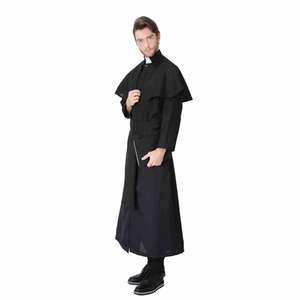 Nuovo Costume da Prete Cattolico per Uomo, Abbigliamento per Feste di Halloween per Adulti - Product Image 3