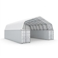 Structure de tente d'entrepôt en acier galvanisé pour équipement de protection contre les intempéries, abri et conteneur de stockage en tissu