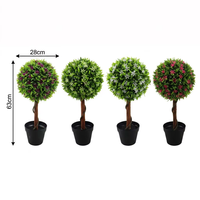 Arbre en spirale de buis artificiel en plastique durable, résistant aux UV, écologique, pour la décoration moderne de la maison et du jardin