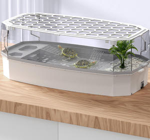 Groothandel Hoge Kwaliteit Ecologische Schildpad Tank Aquarium Voor Reptiel Aquatische Schildpad Zwembad Tank - Product Image 4