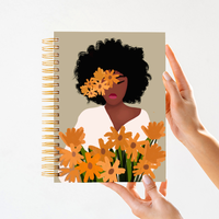 Grand carnet à spirale B5, couverture personnalisable, papier imprimé CMJN, pour l'école, planificateur de bien-être pour jeunes filles, reliure cousue