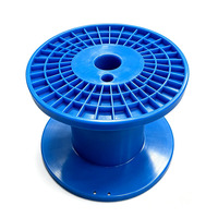 Bobine de câble en plastique moulée par injection avec roue à disque rond pour machine à bobiner les câbles, longue durée de vie