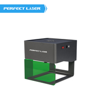 Graveur laser de bureau mini Perfect Laser-3W 80x80mm, machine de marquage portable pour acier, bois, papier, céramique, état neuf LAS
