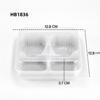 Emballage alimentaire professionnel de haute qualité, conteneur en plastique jetable pour aliments, gâteaux, desserts, plats à emporter, boîte transparente
