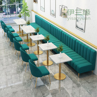 Sièges de restaurant en forme de banquette, utilisation commerciale, table en marbre, chaises de restaurant, mobilier de banquette