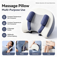 Masseur de cou et d'épaules cervical et trapèze, oreiller de massage par pétrissage, infrarouge thérapeutique temporisé, mécanique, pour l'épaule (modèle international)