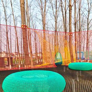 Parc d'aventure forestier Ropecube multi-niveaux avec <span class=keywords><strong>trampoline</strong></span>, structure en acier, filet de protection, équipement de terrain de <span class=keywords><strong>jeu</strong></span> écologique - Product Image 6