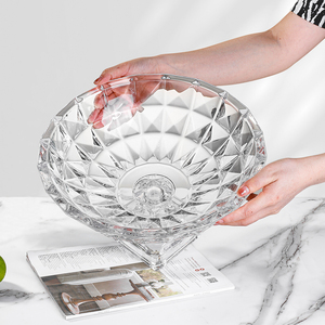 Assiette Verrerie <span class=keywords><strong>Brasilia</strong></span> Gateau Bol À Fruits Plateau Assiettes En Verre Plateau À Bonbons Alimentaire Plateau À Dessert Pour Plat Alimentaire - Product Image 1