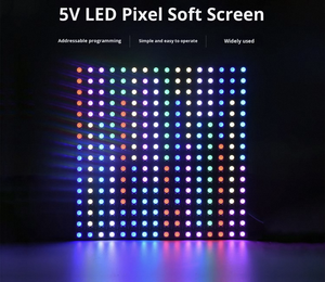 8x8 Đồng màu Đen <span class=keywords><strong>Led</strong></span> RGB linh hoạt <span class=keywords><strong>pixel</strong></span> Màn hình Dot Matrix hiển thị thông minh dải đèn cảnh quan ứng dụng ánh sáng chuỗi - Product Image 2