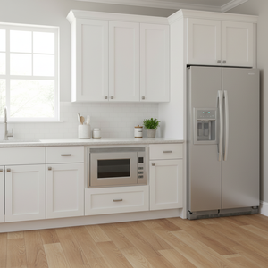 Mobile Base da Cucina Sunique Sydney Bianco Stile Shaker, Anta Moderna in MDF, 30 Pollici - Product Image 3