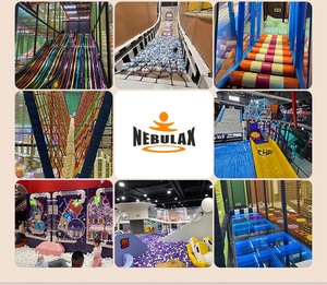 Équipement de terrain de jeu commercial de maternelle, ensemble de toboggans pour enfants, ensembles de terrain de jeu souple intérieur modulaire - Product Image 6