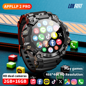 Montre intelligente LOKMAT <span class=keywords><strong>APPLLP</strong></span> 2 <span class=keywords><strong>PRO</strong></span> GPS 4G 1,6'' 2+16 Go 8MP Montre Hip Hop Enregistrement d'exercices Montre de sport avec style pour Android IOS - Product Image 4