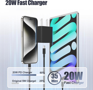 Caricabatterie Portatile USB Tipo <span class=keywords><strong>C</strong></span> Rapido PD 20W Adattatori di Alimentazione USB-<span class=keywords><strong>C</strong></span> per <span class=keywords><strong>iPhone</strong></span> 17/16 Pro Ricarica Veloce - Product Image 3