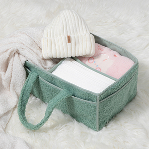 Organisateur de couches portable pour bébé, <span class=keywords><strong>panier</strong></span> de rangement pour lingettes, sac à couches pour maman - Product Image 3