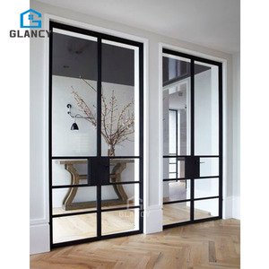 Porta d'Ingresso in Ferro Battuto e Vetro Stile Francese Grancy, Antipioggia, Antifurto, Impermeabile, per Uso Esterno in Appartamenti, Garanzia 3 Anni - Product Image 5
