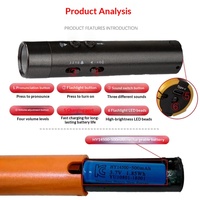 Kit de Sifflet Électrique Polyvalent en Gros avec Cordon, Sac de Rangement pour Piles, Multi-Tons, Matériau ABS pour la Gestion du Trafic et la Survie
