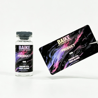 Étiquettes personnalisées pour flacons de peptides holographiques dorés brillants, autocollantes, imperméables, pour emballages cosmétiques