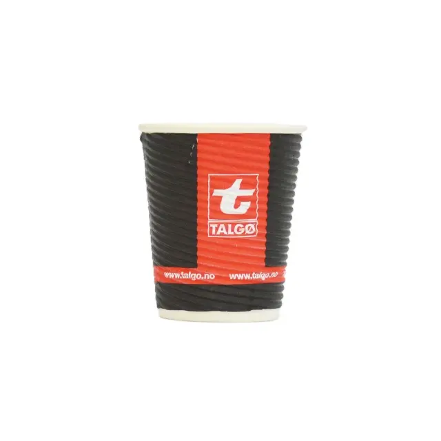 Vietnamese suppliers make corrugated double-wall paper cup coffee cup hot drinks can be customized logo