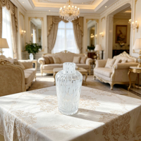 Bouteille d'arôme en verre avec bouchon couronne, impression sérigraphique dorée givrée pour diffuseur d'huiles essentielles, parfum, décoration intérieure
