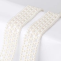 JULUN PU-Gürtel Herstellung Perlenbesetzte Gürtel für Damen Vollständig Perlenverziert Goldene Schnalle Eleganter Weißer Taillengürtel