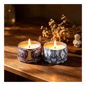 Programa Verificado de Envases para Velas: Soporte Metálico Vacío con Tapa Blanca para Exhibición de Muestras y Comercialización Global - Product Image 3