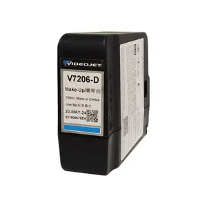 2023 boa qualidade Original V4210-D Cartucho De Tinta 750ml para Videojet 1240 1580 1880 videojet wolke cartuchos de tinta compatíveis
