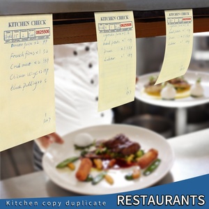 Papier carbone personnalisé, papier offset, carnet de commandes 2 plis pour restaurant - Product Image 5