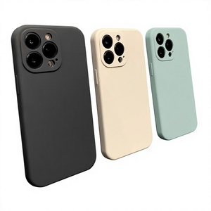 <span class=keywords><strong>Coque</strong></span> de téléphone intégrale en silicone souple de luxe <span class=keywords><strong>11</strong></span>/12/13/14/15/16/17 Mini Pro Max Protection 360° en TPU mat fabriqué à l'époxy Prix usine - Product Image 1