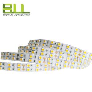 Bande LED double rangée SMD 5050 120leds/m 3000K couleur unique blanc chaud flexible pour l'éclairage de la décoration de Noël - Product Image 3
