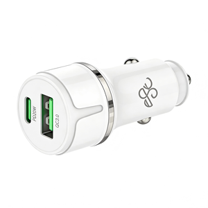 Cargador de Coche Portátil con Certificación CE, 12V-24V PD20W QC3.0, Adaptador de Carga de Coche de Doble Puerto <span class=keywords><strong>para</strong></span> iPhone, Samsung, <span class=keywords><strong>OPPO</strong></span>, VIVO - Product Image 1