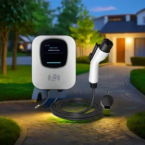 ที่กําหนดเองมืออาชีพ 32a 7kw Ev เครื่องชาร์จติดผนังอัจฉริยะควบคุมอุณหภูมิป้องกันสถานีชาร์จ EV พร้อมบัตร RFID