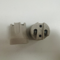 Douille décorative électrique filetée en porcelaine F519 de haute qualité, fabricant chinois, support de lampe en céramique E27