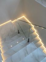 Rampe en verre moderne Prima pour balcon ou piscine, balustrade en verre sans cadre, rampe en verre