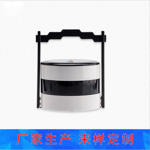 Boîtes de conservation alimentaire rondes avec couvercle en plastique, empilables, boîte cadeau pour le déjeuner, hauteur 40 cm - Product Image 5