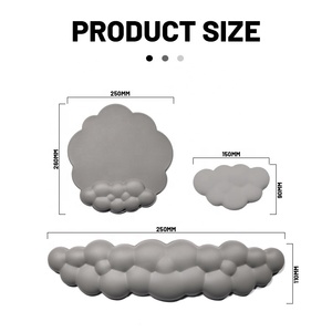 Custom Logo <strong>Cloud</strong> Mouse Pad Set Anti-Slip Rubber Base with Memory Foam Wrist Rest for Gaming or Office/Home <strong>Use</strong> Stock Product - Product Image 6