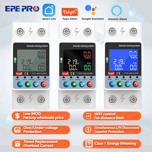Disjoncteur de fuite de terre de protection de courant de tension numérique de système de gestion d'énergie monophasé de WiFi intelligent pour le ménage - Product Image 1