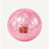 Jouet Squishy Boulette de Noël Scintillante, Boîte Mystère, Anti-stress, Fidget Kawaii, Cadeau de Fête de Noël pour Enfants