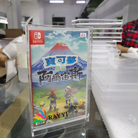 Étui de transport portable pour jeux vidéo, étui de présentation en acrylique rigide et durable pour Nintendo GameCube, Xbox, Wii, PS2, DVD - Traitement de surface poli