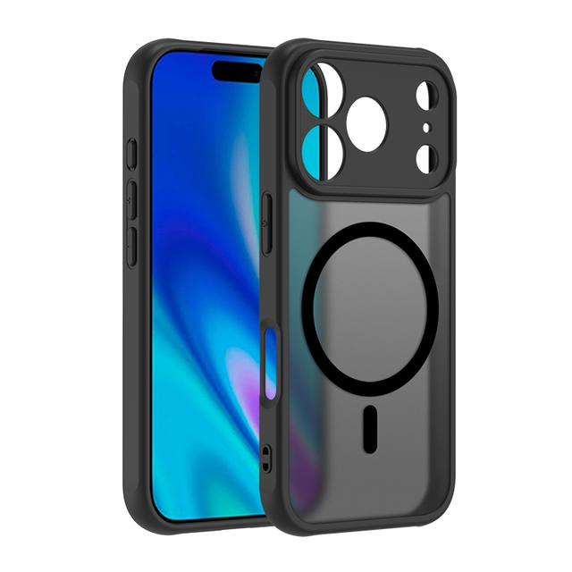 Biodegradable Magnetic Waterproof Shockproof Transparent Design Mobile Phone Case for 17 16 15 Pro Max 14 13 12 11 Pro
