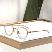 Gafas de Sol de Diseño para Hombre, Montura Grande de Metal Dorado, Ecológicas, de Aro Completo, Doble Puente, Filtro de Luz Azul, Lentes AC Modernas