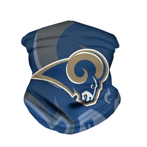 Custom Los Angeles Rams Seamless and versatile mask Multifunctional Headband Sunscreen Riding Mask for Men and Women