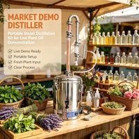 Appareil de distillation de fleurs pour hydrolat de menthe, petit modèle en acier inoxydable pour usage domestique et bricolage d'aromathérapie