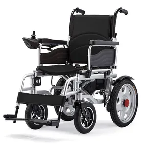 Sedia a rotelle elettrica per disabili portatile in alluminio per disabili leggera