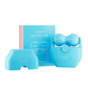 Perles plates 3D personnalisées et en forme de <span class=keywords><strong>V</strong></span> rouleau de glace en silicone pour le massage du visage sans aiguille pour le cou rouleau de massage de la peau des pieds - Product Image 6