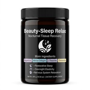 Poudre de sommeil beauté à faible MOQ : Magnésium, Collagène <span class=keywords><strong>marin</strong></span>, L-Théanine pour la réparation tissulaire OEM - Product Image 1