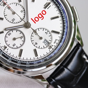 Premium Men's <b>Automatic</b> Mechanical <b>Chronograph</b> Watch Leather Strap Calendar Waterproof Analog Wristwatch - Product Image 2