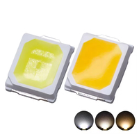 JNJ 2835 Diode Émettrice de Lumière (DEL) SMD à Haute Puissance, Lumière Blanche et Ambre, Flux LM pour Éclairage LED, Puce InGaN pour Lampes de Croissance